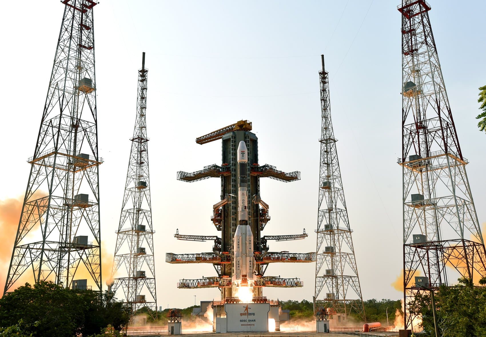 GSLV Mk. II on the pad for GSLV Mk II | GISAT-1A (EOS-05)